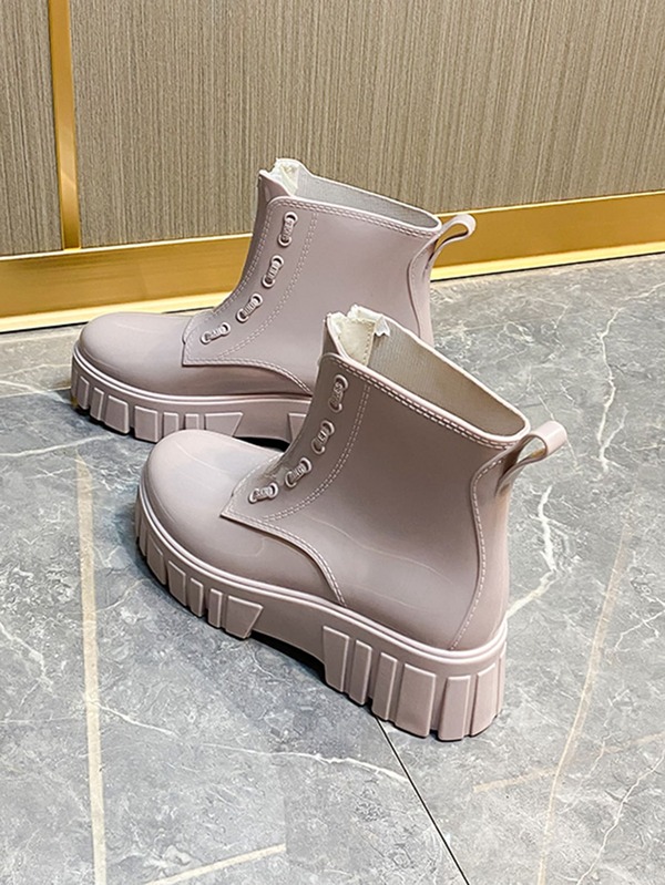 Zip Front Rain Boots SHEIN USA