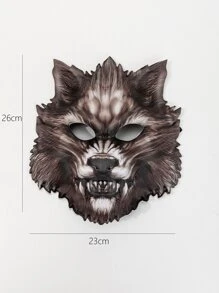 狼設計服裝面罩 - 彩色 - 查看 3