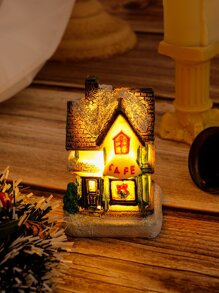 1pc House Shaped Decoration Light - Yellow - View 1