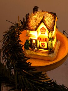 1pc House Shaped Decoration Light - Yellow - View 2