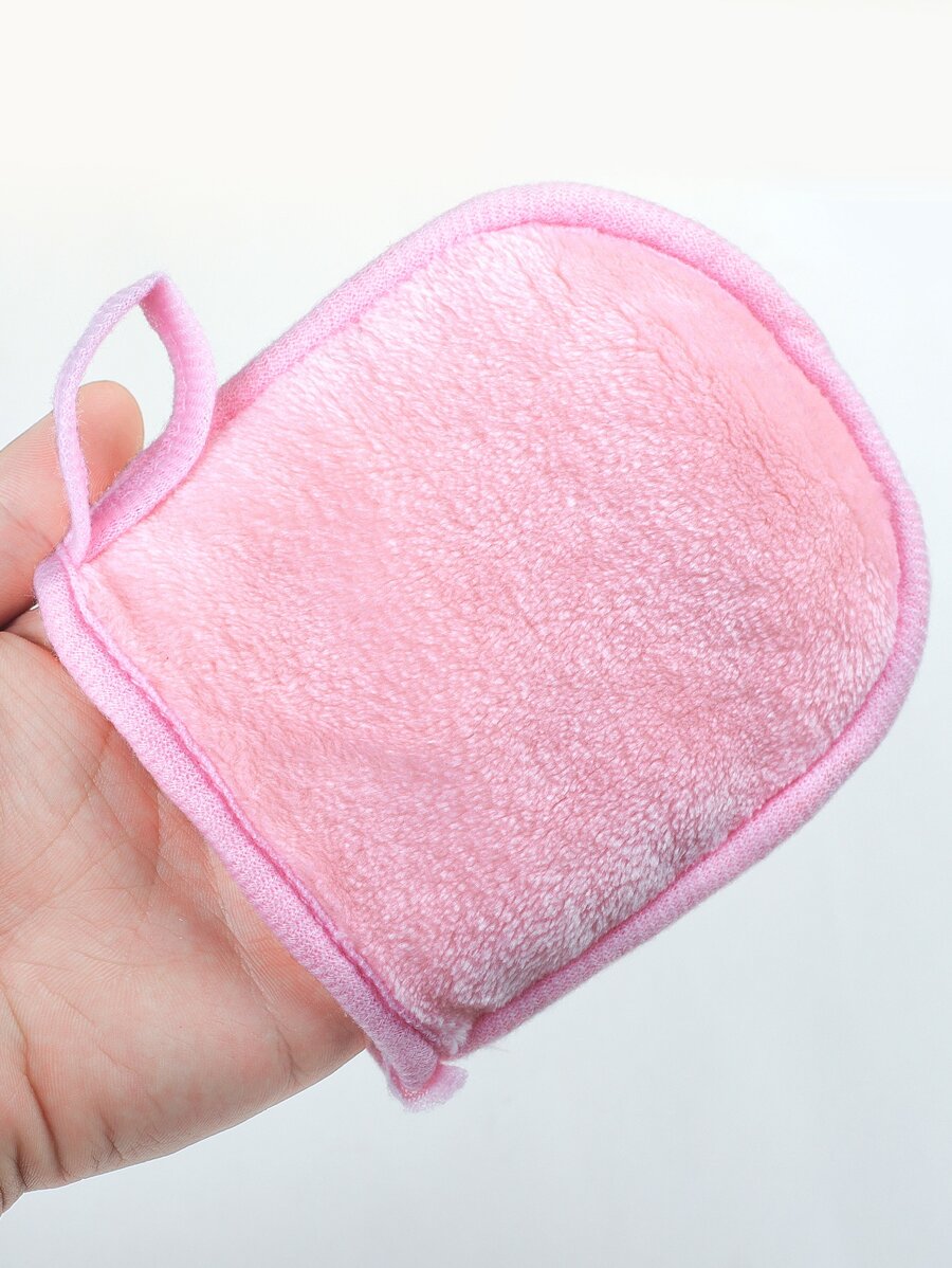 1pc Reusable & Washable Makeup Remover Puff - Pink - View 1