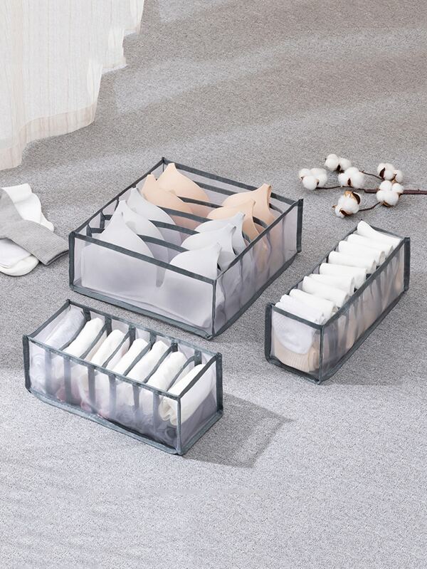 1pc Multi-cell Packing Underwear Storage Box