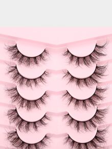 Himirell 7pairs Volumized False Eyelashes Strip Lashes, Lashes, Eyelashes, Fake Lashes - Black - View 5