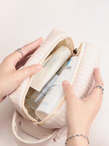 1入組便攜洗漱包 - 米色 - 查看 3