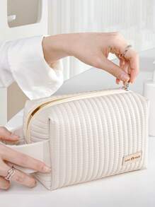 1入組便攜洗漱包 - 米色 - 查看 5