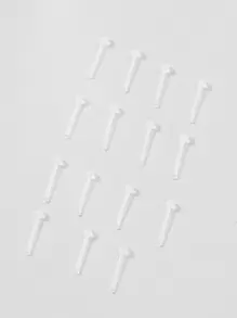 12入組/套簡約風透明鼻釘適合女士和女孩