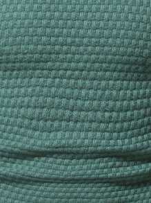 Manfinity Homme Men Waffle Knit Jumper - Green - View 4