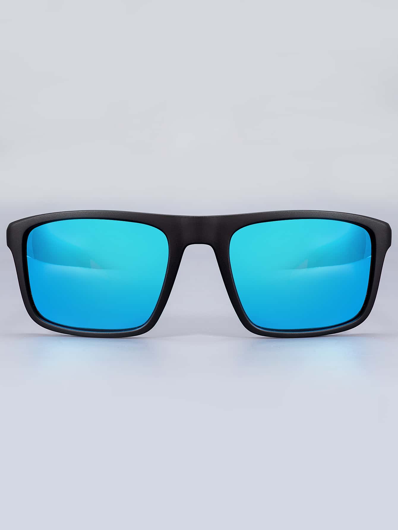 Men Fashionable Simple Casual Square Fashion Glasses For Outdoor Street Shades Accessories For Summer Beach Vacation,Outdoor,Travel - Blue - View 1