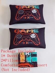 遊戲手柄圖案被套套裝不附帶內芯 - 彩色 - 查看 4