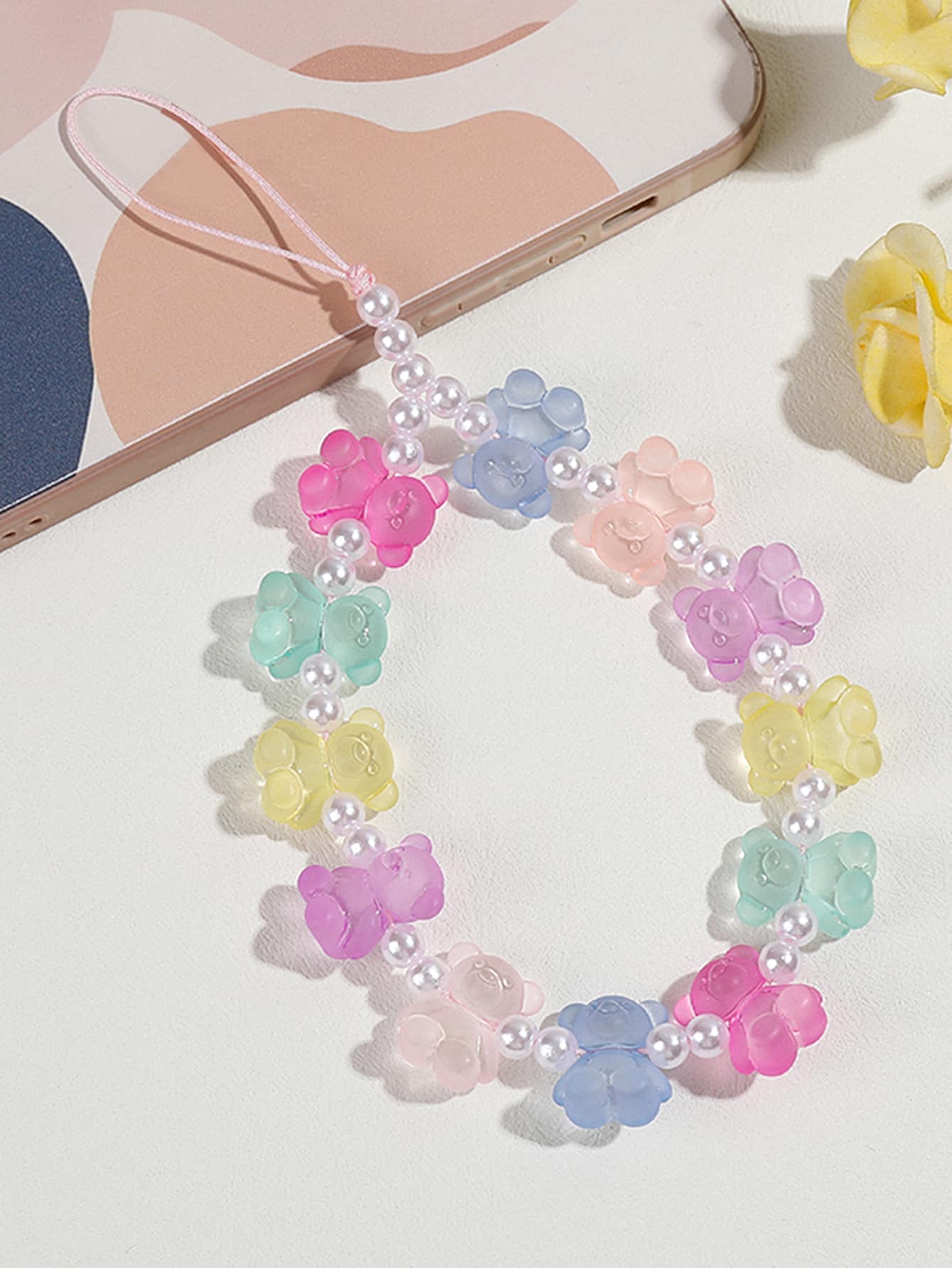 1入組串珠手機掛繩