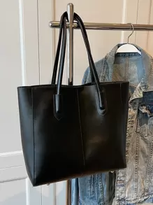 Túi Tote Đeo Vai Có Túi Bên Trong Cho Nữ Tuổi Teen, Sinh Viên Đại Học, Tân Binh & Nhân Viên Văn Phòng Hoàn Hảo Cho Văn Phòng, Công Việc, Kinh Doanh, Đi Làm Túi Làm Việc Tốt Nhất Cho Phụ Nữ, Túi Nữ Phong Cách Tối Giản, Sức Chứa Lớn, Nhẹ, Di Động, Thường Ngày Trong Công Sở, Thích Hợp Cho Nữ Tuổi Teen, Sinh Viên Đại Học, Tân Binh & Nhân Viên Văn Phòng, Hoàn Hảo Cho Trở Lại Trường Học, Cao Đẳng, Trung Học Cơ Sở, Trung Học Phổ Thông, Công Việc, Kinh Doanh, Đi Làm, Túi Làm Việc Hợp Thời Trang Cho Phụ Nữ, Lý Tưởng Cho Sự Thanh Lịch Hàng Ngày & Những Dịp Đặc Biệt - màu đen - Xem 4