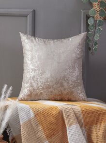 Miater 1入組仿真真絲抽象提花枕套 - 淺灰色 - 查看 5