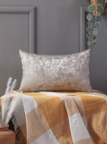 Miater 1入組仿真真絲抽象提花枕套 - 淺灰色 - 查看 6