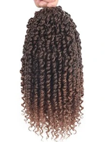 中等合成髮辮 - 棕色 - 查看 1