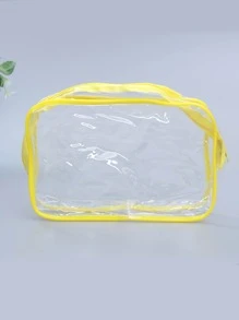 1 件大尺寸随机颜色旅行洗漱用品收纳袋，波西米亚风，适用于假日海滩、浴室收纳、卧室收纳，大容量 - 彩色 - 查看 4