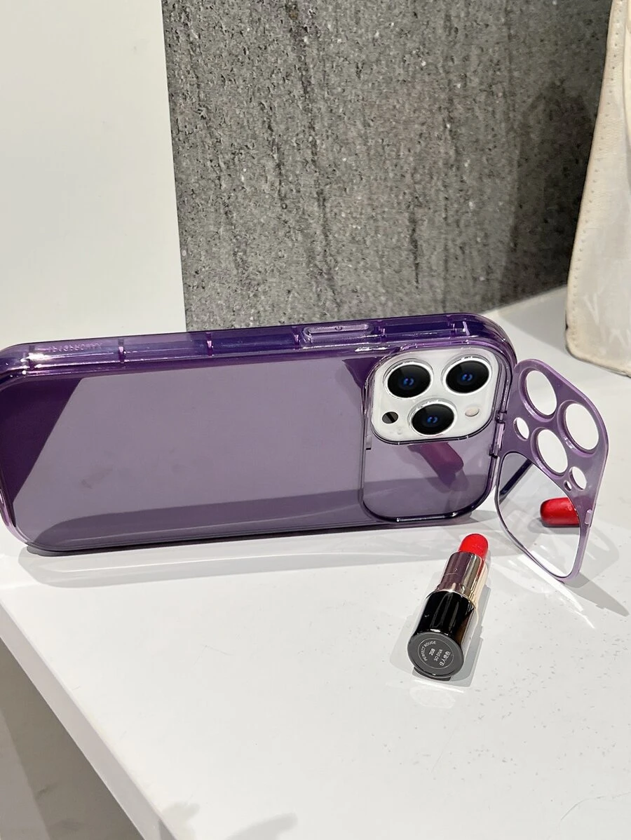 翻動鏡面手機殼 - 紫色 - 查看 1