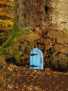 1 Pack Mini Call Door Patio Tree Decorations - Multicolor - View 3