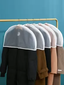 1pc Plain Garment Cover - White - View 1