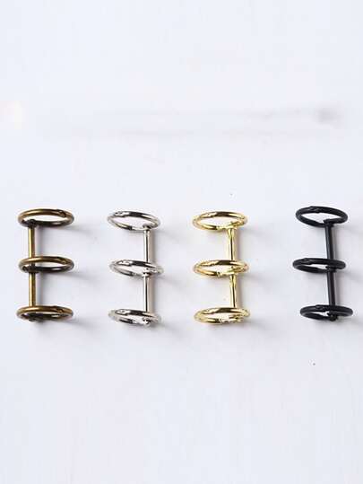 2pcs Random Color Binder Loose Leaf Ring