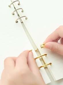 2pcs Random Color Binder Loose Leaf Ring