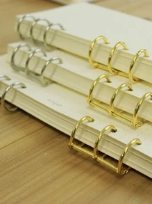 2pcs Random Color Binder Loose Leaf Ring