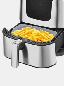 1入組素色空氣炸鍋矽膠鍋 - 灰色 - 查看 5