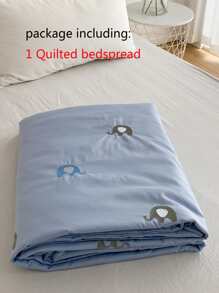 1pc Elephant Embroidery Bedspread