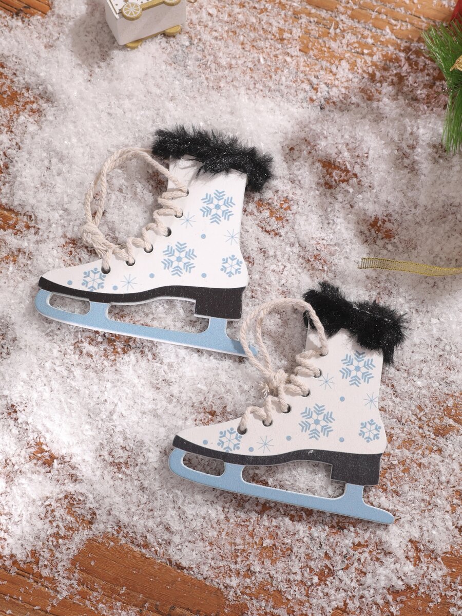 1pc Ice Skates Design Hanging Decoration - Multicolor - View 1
