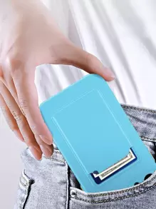 Hadaasi Solid Phone Case With Card Slot Compatible With iPhone15/15Plus/15Pro/15Promax - Baby Blue - View 7