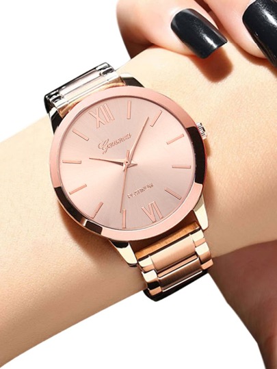 1 reloj de dama minimalista, reloj de cuarzo