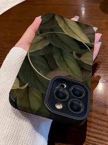 Leaf Pattern Phone Case - Multicolor - View 2