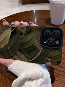 Leaf Pattern Phone Case - Multicolor - View 3