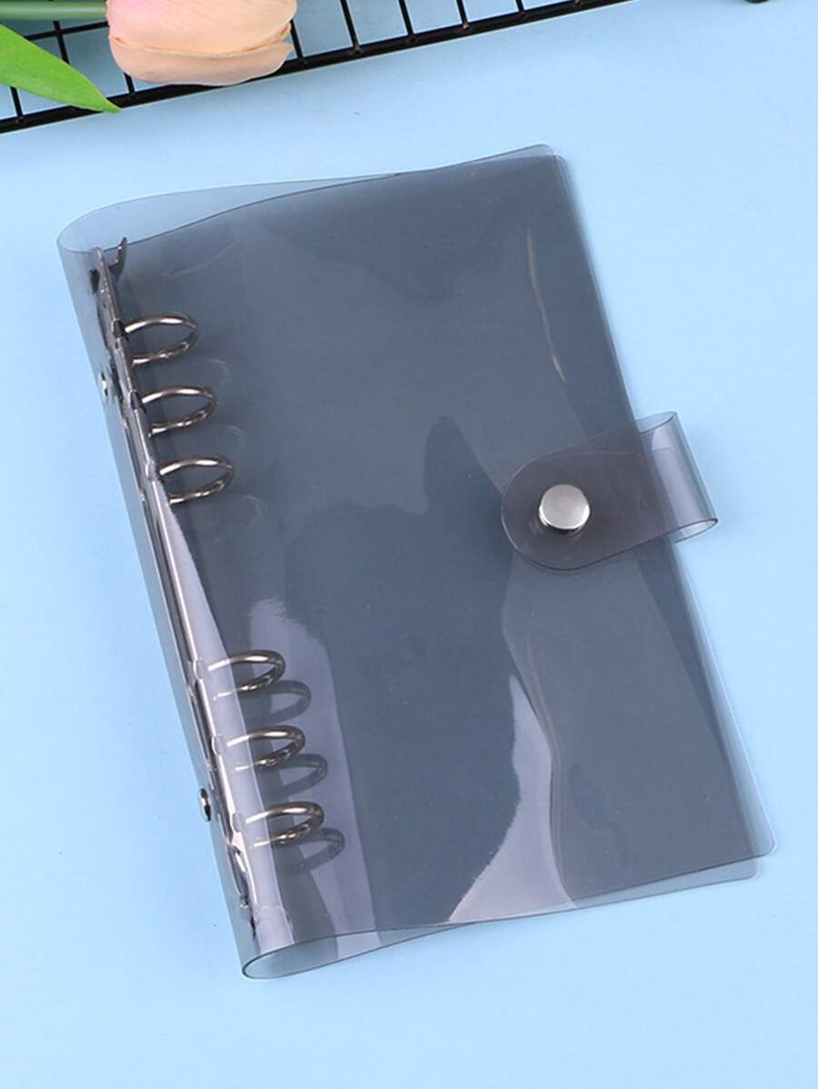 1pc Plain Binder Cover - Black - View 1