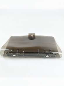 1pc Plain Binder Cover - Black - View 3