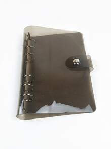 1pc Plain Binder Cover - Black - View 5