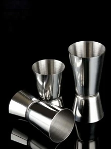 1pc Stainless Steel Ounce Cup - Silver - View 1