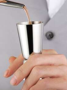 1pc Stainless Steel Ounce Cup - Silver - View 4