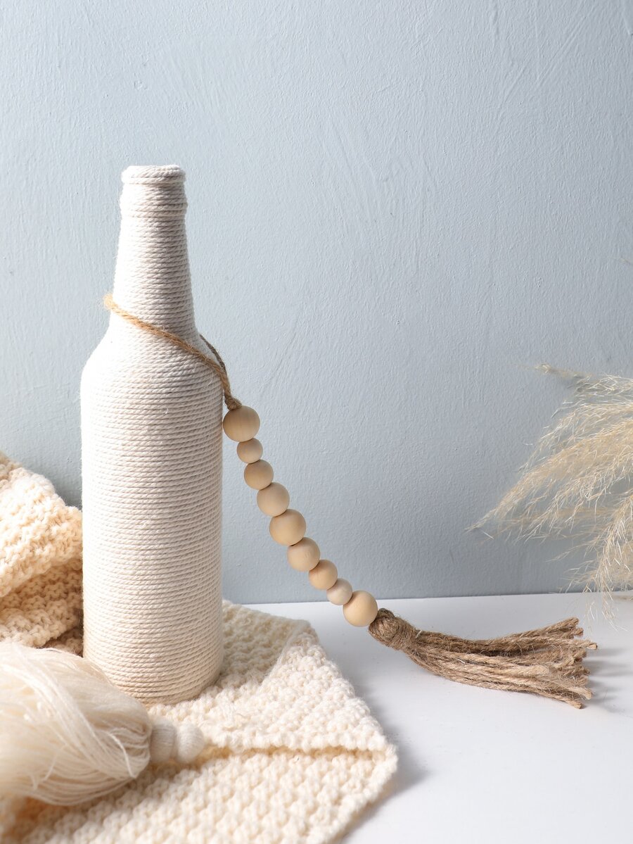 1pc Bead & Tassel Decor Decoration Craft - Multicolor - View 1