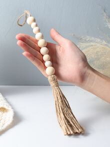 1pc Bead & Tassel Decor Decoration Craft - Multicolor - View 4