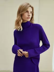 MOTF PREMIUM 100% WOOL RIBBED SWEATER