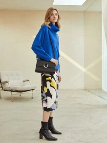 MOTF PREMIUM WOOL-MIX RELAXED FIT JUMPER - Blue - View 8