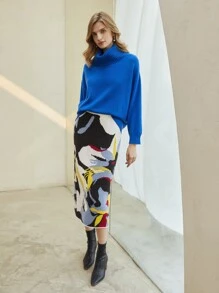 MOTF PREMIUM WOOL-MIX RELAXED FIT JUMPER - Blue - View 9