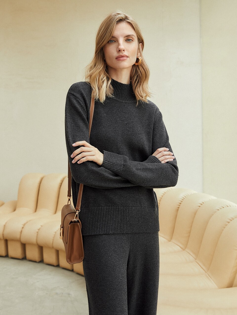 MOTF WOOL-MIX RELAXED FIT SWEATER SET