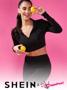 Easithlete 2pcs Fitness Yoga Set Sports Suit Half Zip Top Tummy Control Leggings - Black - View 1