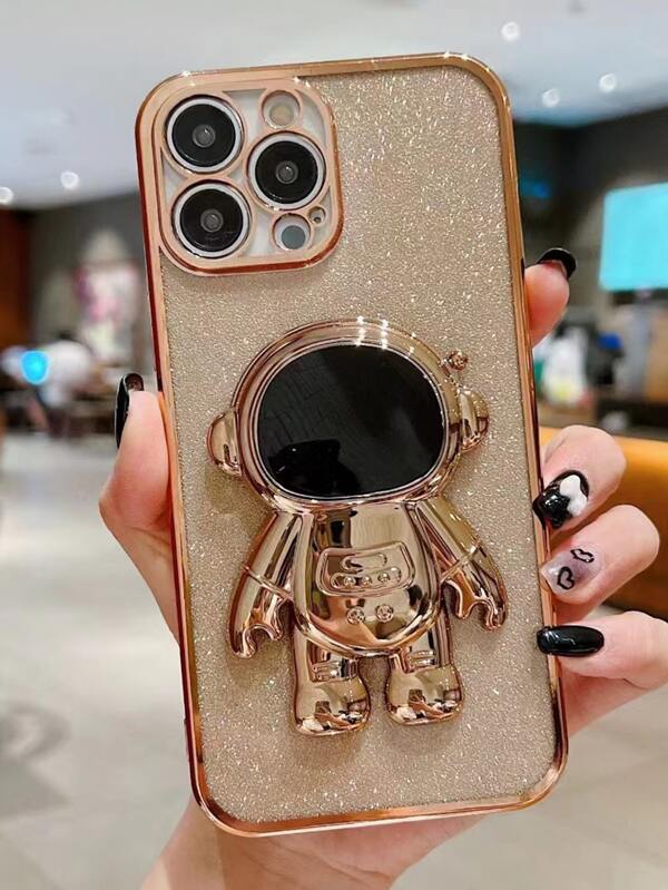 Plating Phone Case With Astronaut StandOut Phone Grip SHEIN USA