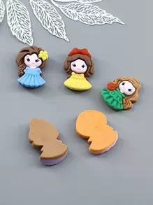 5入組卡通人物DIY首飾配件 - 彩色 - 查看 2