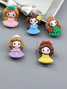 5入組卡通人物DIY首飾配件 - 彩色 - 查看 3