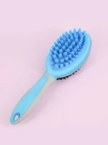 1pc Pet Hair Massage Brush - Baby Blue - View 1