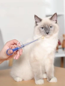 1pc Random Color Pet Medicine Feeder - Multicolor - View 4