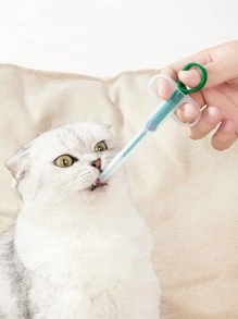 1pc Random Color Pet Medicine Feeder - Multicolor - View 6